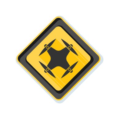 Drone bölge uyarı işareti