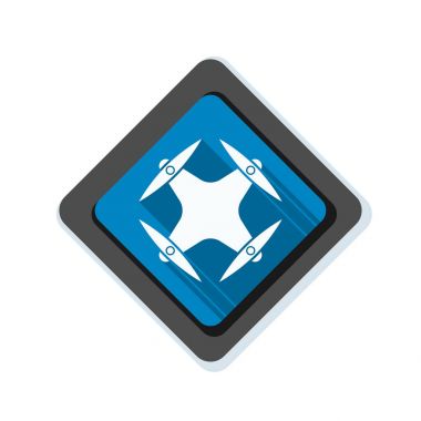 Drone bölge uyarı işareti