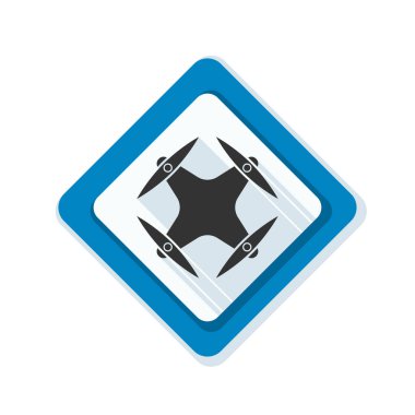 Drone bölge uyarı işareti