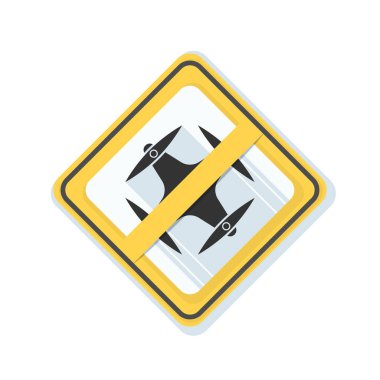 Drone serbest bölge uyarı işareti