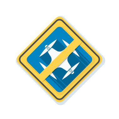 Drone serbest bölge uyarı işareti