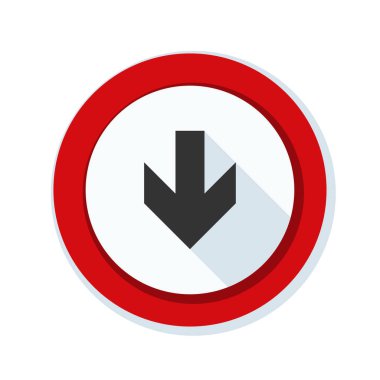 aşağı ok işareti