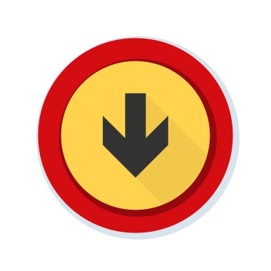 aşağı ok işareti