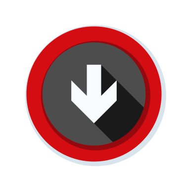 aşağı ok işareti