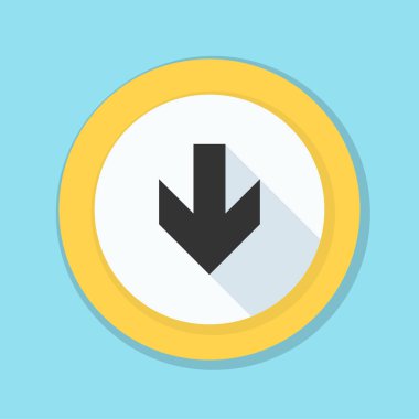 aşağı ok işareti