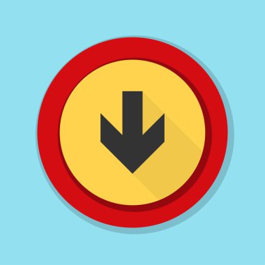 aşağı ok işareti