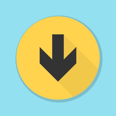 aşağı ok işareti