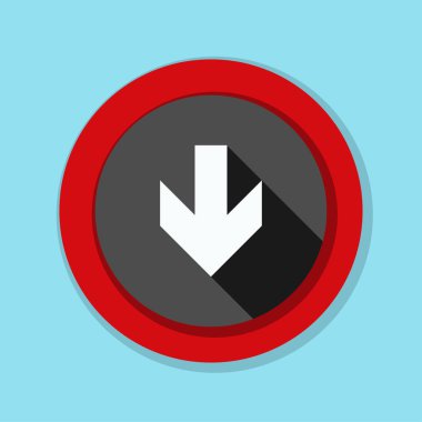 aşağı ok işareti