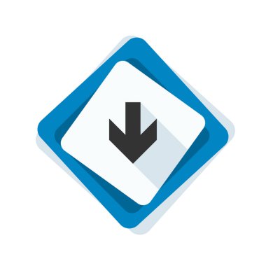 aşağı ok işareti