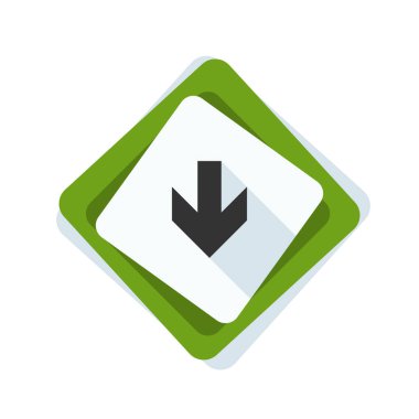 aşağı ok işareti