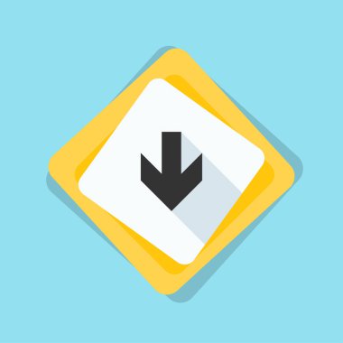 aşağı ok işareti