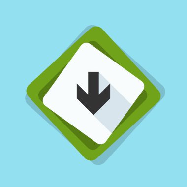 aşağı ok işareti