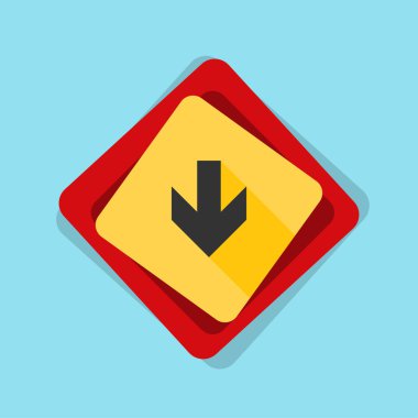 aşağı ok işareti