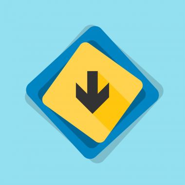 aşağı ok işareti