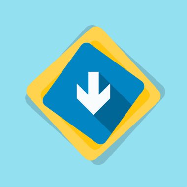 aşağı ok işareti