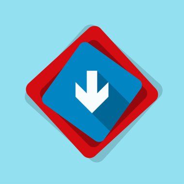 aşağı ok işareti