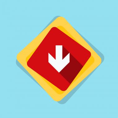 aşağı ok işareti