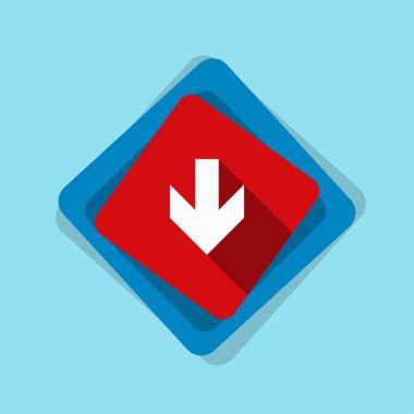 aşağı ok işareti