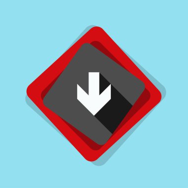 aşağı ok işareti