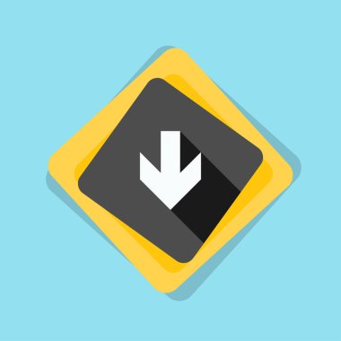 aşağı ok işareti