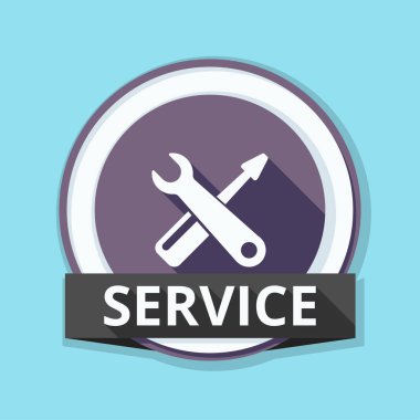 İngiliz anahtarı ve tornavida simgesi