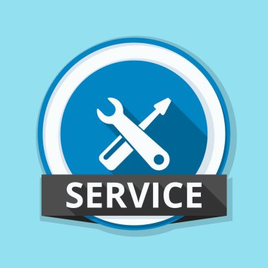 İngiliz anahtarı ve tornavida simgesi