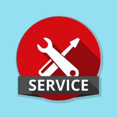 İngiliz anahtarı ve tornavida simgesi