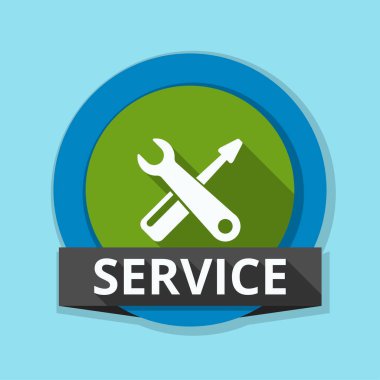 İngiliz anahtarı ve tornavida simgesi