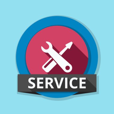 İngiliz anahtarı ve tornavida simgesi