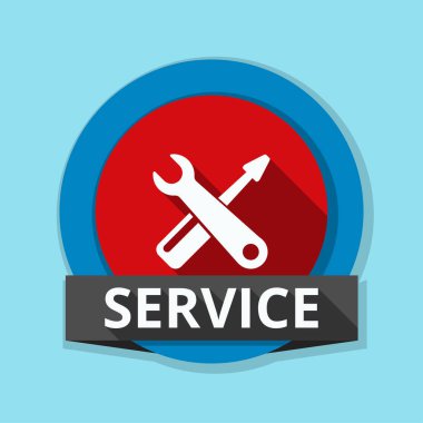 İngiliz anahtarı ve tornavida simgesi