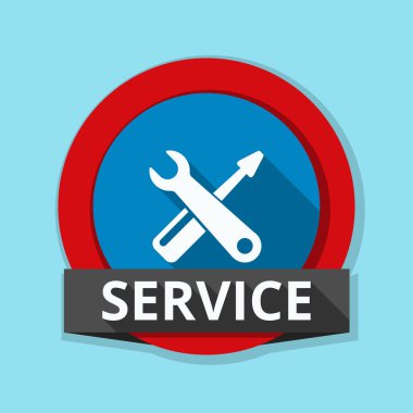 İngiliz anahtarı ve tornavida simgesi