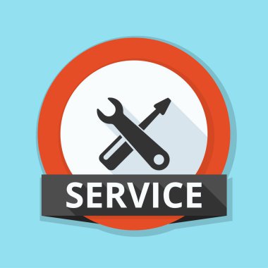 İngiliz anahtarı ve tornavida simgesi