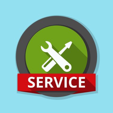 İngiliz anahtarı ve tornavida simgesi