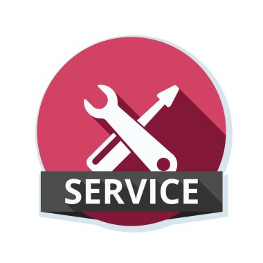 İngiliz anahtarı ve tornavida simgesi