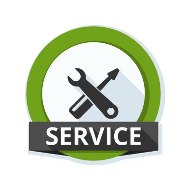 İngiliz anahtarı ve tornavida simgesi