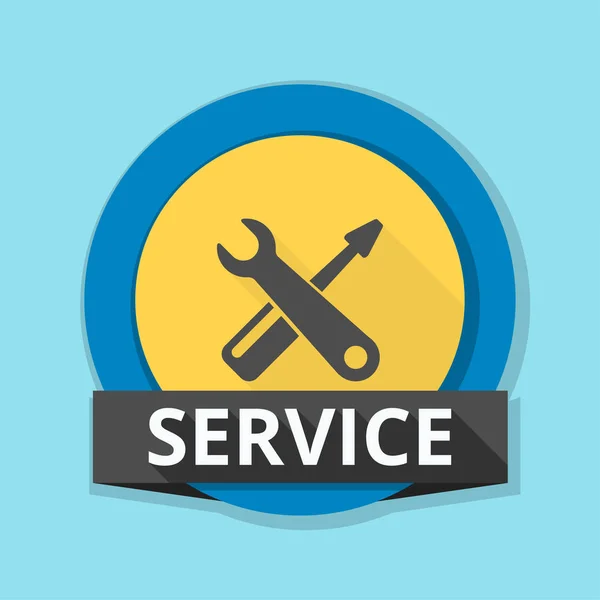 Wrench and screwdriver icon — Stock Vector