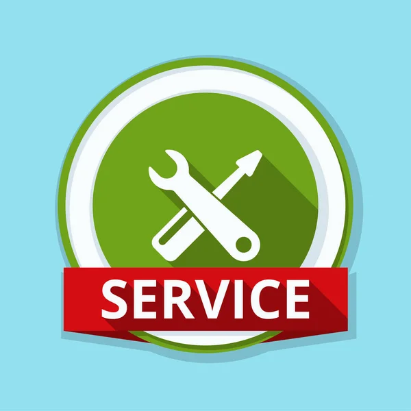 Wrench and screwdriver icon — Stock Vector