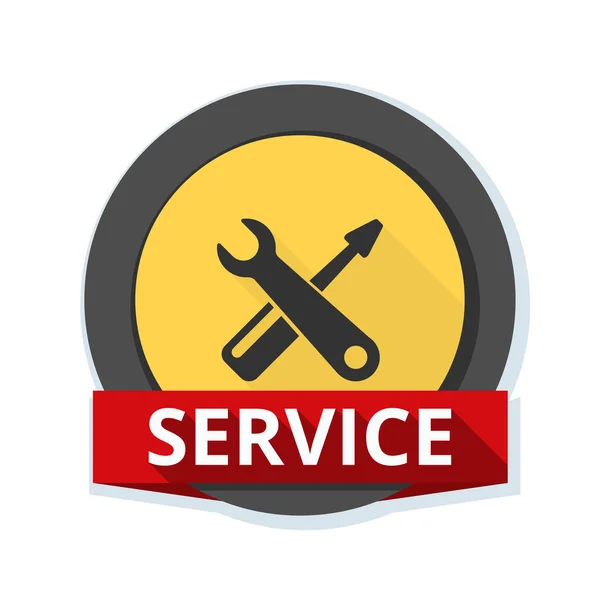 Wrench and screwdriver icon — Stock Vector