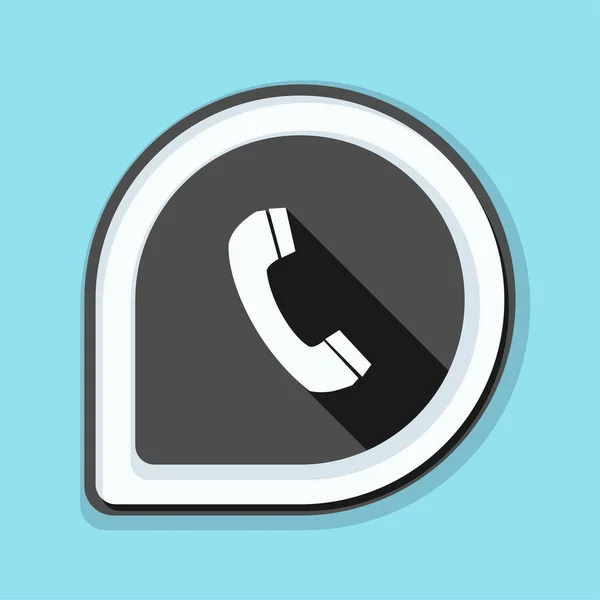 Telefoon platte knop — Stockvector