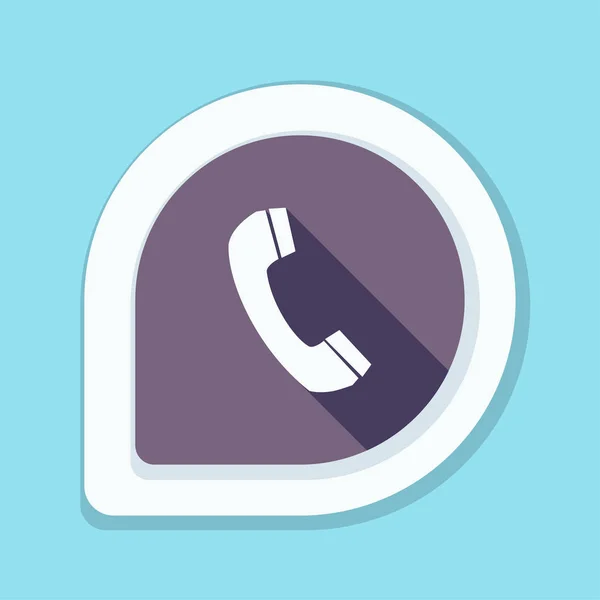 Phone flat button — Stock Vector