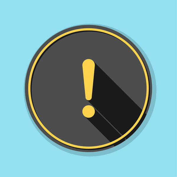 Восклицательная плоская икона
