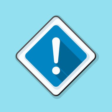 Düz ünlem işareti simgesi