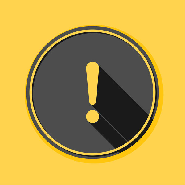 Восклицательная плоская икона
