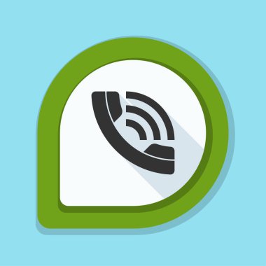 Zil telefon düz düğme