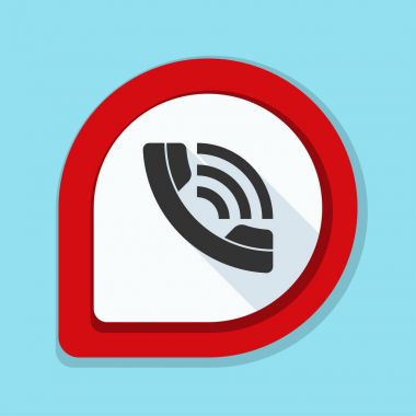 Zil telefon düz düğme