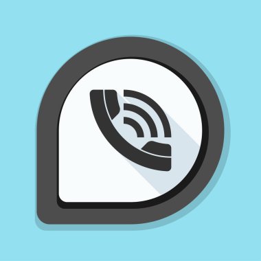 Zil telefon düz düğme