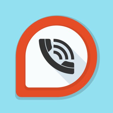 Zil telefon düz düğme