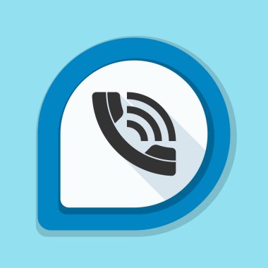 Zil telefon düz düğme