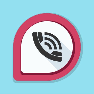 Zil telefon düz düğme