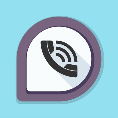 Zil telefon düz düğme